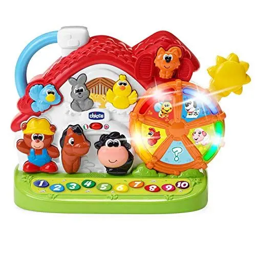 Produktbild: Chicco Sprechender Bauernhof Bilinguales Italienisch/Englisch Kinderspielzeug mit Tieren, Licht und Geräuschen, 3 Spielmöglichkeiten, Elektronisches Lernspielzeug - Babyspielzeug 1-4 Jahre
