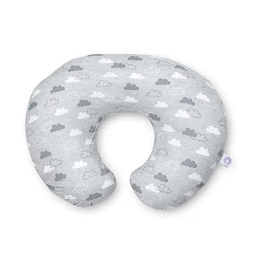 Produktbild: Boppy Stillkissen für Säuglinge 0+ Monate, Ergonomische Form mit Miracle Middle Insert - Stillkissen und Babynest fürs Stillen, Sitzkissen Baby, 1 Stück (1er Pack)