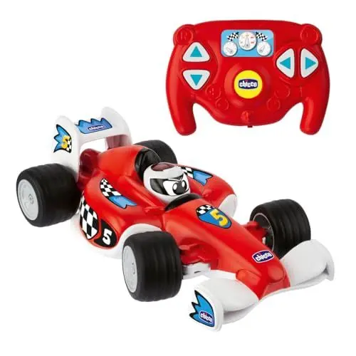 Produktbild: Chicco Tom Race Radio Control, Rennwagen, bewegt Sich in 4 Richtungen, Infrarot-Fernbedienung mit 4 Richtungstasten, mit Sportwagen-Sound, funkgesteuertes Auto, Kinderspielzeug 2-6 Jahre