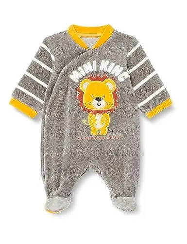 Produktbild: Chicco Unisex Baby Tutina In Ciniglia Con Piedino Pyjama, Grau (874), 68