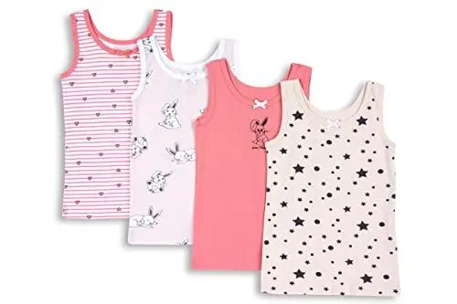 Produktbild: Chicco Unterhemd Set aus Baumwolle, Unterwäsche Mädchen, Rose, 6 jahre (pack of 4)
