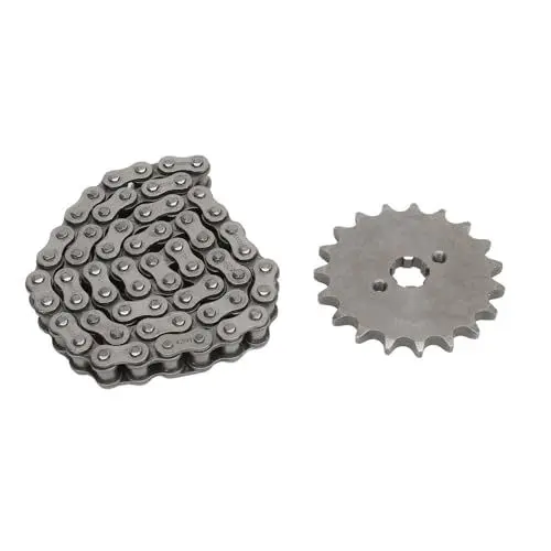 Produktbild: CHICIRIS 428 19T 17 Mm Kettenrad, Hochfester 428 60-Glieder-Kettensatz für 50-cm3-250-cm3-Motorräder, Verbessert die Leistung