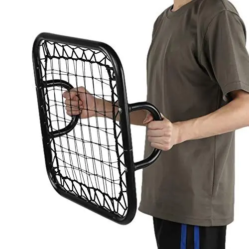 Produktbild: CHICIRIS Handheld Rebounder Springback Net Handheld Fußballtor Torwart Trainingsausrüstung Fußballtür (schwarz)
