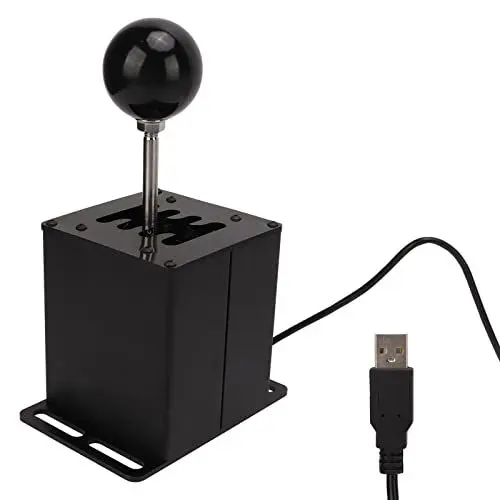 Produktbild: CHICIRIS Rennspiel-Schalthebel, 8-Gang-PC-USB-Simulationsspiel H-Schalthebel-Mikroschaltersensor für Logitech G29 G27 GT-Rennspiele