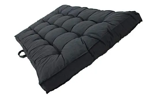 Produktbild: Chicreat Kastenkissen Loungekissen, 2er-Set 120 x 80 cm Dunkelgrau