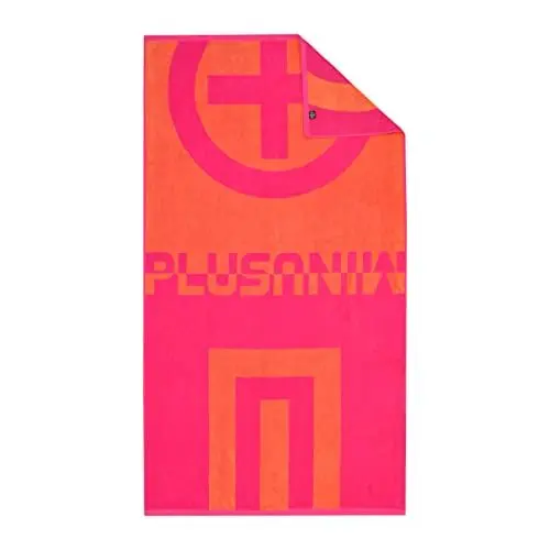Produktbild: Chiemsee Strandtuch Antigua aus weicher Baumwolle in saugstarkem Velours-Frottier-Mix, nachhaltig und fair, Farbe:Pink und Orange, Größe:100 x 180 cm