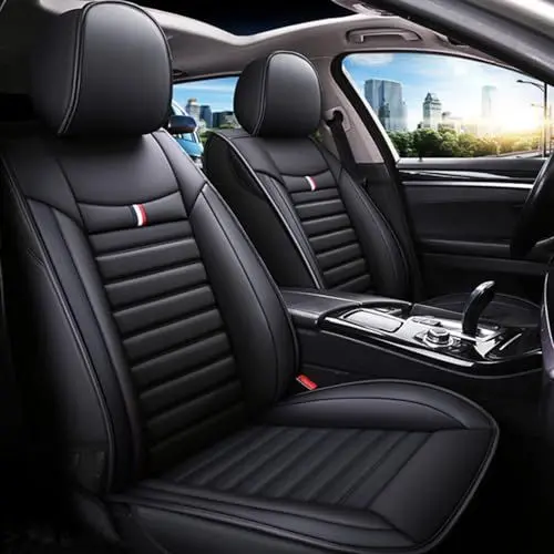 Produktbild: chifeng Universal-Autositzbezüge bieten Ihnen Luxus und Komfort auf der Straße - Kunstleder, atmungsaktiv und schmutzabweisend für VW Passat B4 B5 2000-2014