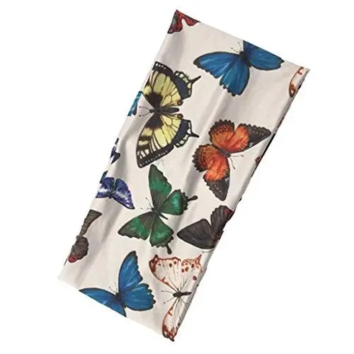 Produktbild: Halstuch Damen Schwarz Seide Schal Kinder Dünn Outdoor-Yoga- -Haarband für Frauen gemischter Haarreif Bowkont- Kopftücher Für Damen Schwarzer Loopschal Damen (A, One Size)
