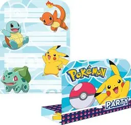 Produktbild: Child Pokemon Invites & Envelopes (8 pk)