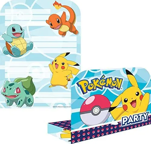 Produktbild: Child Pokemon Invites & Envelopes (8 pk)