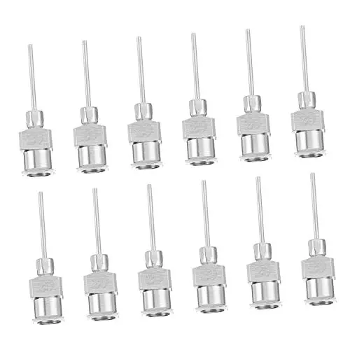 Produktbild: CHILDWEET 12st Edelstahlnadel Spitze Lange Stumpfe Nadeln Elektronik-kit Dosiernadel Aus Edelstahl Dosierspritze Tintenspender Konische Dosierspitze Qualität Rostfreier Stahl Ruhrgebiet