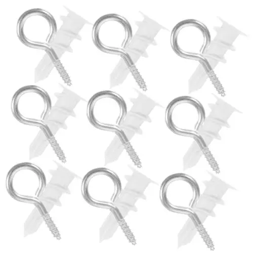 Produktbild: CHILDWEET 20 Sätze Trockenbau-dehnschrauben Schrauben Und Trockenbau-ankerschrauben Trockenbaudübel Dübel Und Schraubenset Für Trockenmauern Wandanker Aus Kunststoff Nylon Schaf Auge Metall