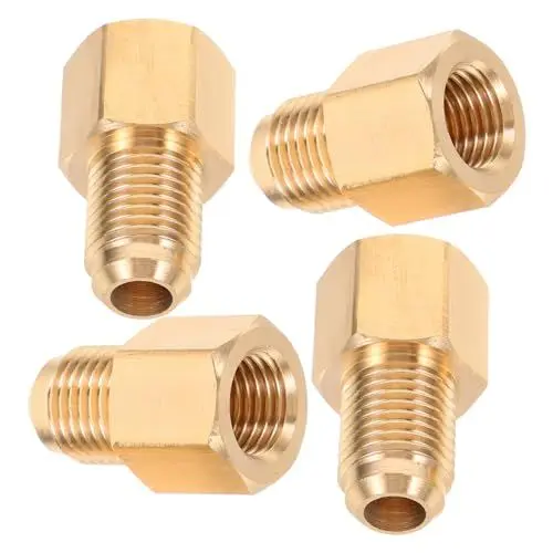 Produktbild: CHILDWEET 4 Stück Ac-adapteranschlüsse Kältemittel-adaptersatz Kältemitteladapteranschlüsse Netzteil Kältemittel-wechselstromadapter Kältemitteladapter Für Konverter 4s Klimaanlage Kupfer