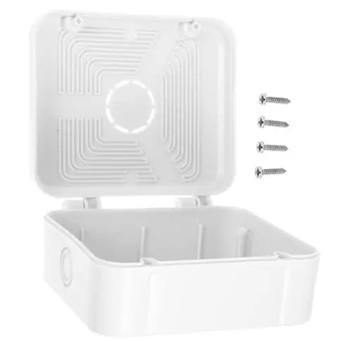 Produktbild: CHILDWEET Outdoor Junction Box Kamera Junction Box Elektrische Gehäuse Weiß Daten Kabel Schutzhülle