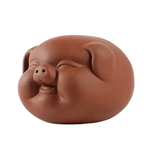 Produktbild: CHILDWEET Niedliches Schwein Schmücken Sie Das Teehaustier Keramik-Ornament Vielseitige Wohnkultur Für Teesammler