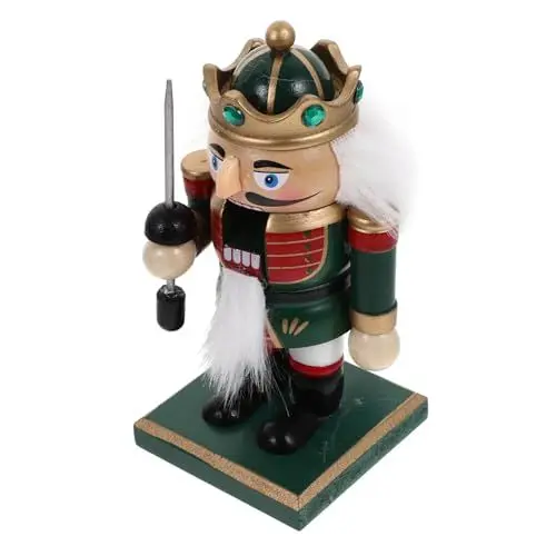 Produktbild: CHILDWEET Nussknacker Weihnachtsdekoration Weihnachtsschmuck Holzsoldat Figur Weihnachten Nussknacker