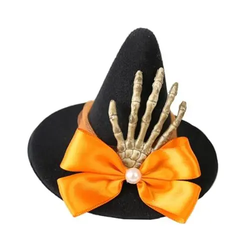 Produktbild: CHILDWEET Schwarzes 1Stk Klaue Hexenhut Haar Klammern Haarspangen Party-Hexenhut schwarze Accessoires für Frauen Haarklammer Haarnadel Halloween-Hexenhut Kopfschmuck für Frauen bilden