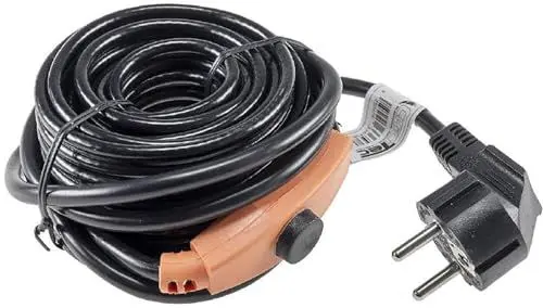 Produktbild: ChiliTec Frostschutz Heizkabel mit Temperaturfühler 4m Wärmekabel Anti Frost Kabel mit Schutzkontaktstecker für Wasserleitungen im Haus, Pool, Teich