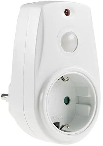 Produktbild: ChiliTec Steckdose mit Dämmerungsschalter 230V Steckdosenschalter mit Dämmerungssensor - 10 bis 280 Watt - Simuliert Anwesenheit Zwischenstecker für Lampen Leuchten Weiß