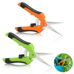 Produktbild: Chilymes 2 Stücke Gartenschere Baumschere Ergonomisches Rebenschere，Schnittschere mit Edelstahlklinge für Zweige, Blumen, Rosen, Früchte, Pflanzen, Bonsai,Einfach zu Verwenden