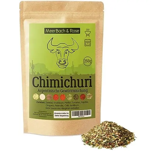 Produktbild: Chimichurri Gewürzmischung, 250g Chimi Churri, Argentinisches Gewürz, Chimichurri Gewürz, perfekt zum Grillen!