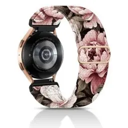 Produktbild: chinbersky 20mm Nylon Elastisches Armband Kompatibel mit Samsung Galaxy Watch 4/5/6/7/FE 40mm 44mm Armband/Watch 5 Pro/Watch 4&6 Classic/Active 2 40mm 44mm/Watch 3 41mm/Gear Sport/Gear S2 Classic