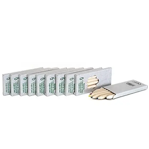 Produktbild: Chinchilla® 10 x 6 Buntstifte - Ökoline Kids | Premium Qualität | Leuchtende Farben | Ungiftig | Perfekt für Kinder | Ideal für Schule und Freizeit | Kreatives Malen und Zeichnen