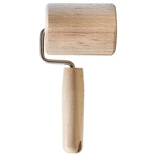 Produktbild: Chinchilla® Backblechroller/Teigroller zylindrisch aus Buchenholz | Der stabile Helfer für die Küche | Made in Germany | Nachhaltige Qualität aus Deutschland | 18 x 5 cm