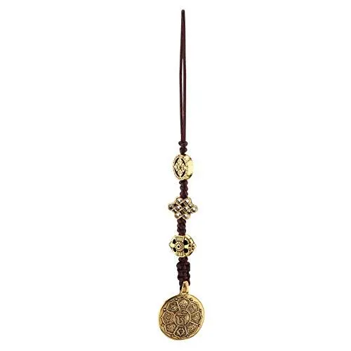 Produktbild: Chinesische Glücksbringer, Glücksmünze, Buddha Lucky Amulett Taiji-Bagua Lucky Amulett Sorgfältig Geschnitzte Feng Shui Deko Lucky Charms , Erfolg und Viel Glück