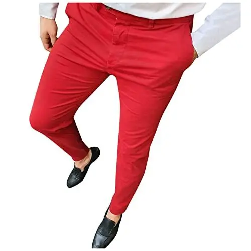 Produktbild: Chino Hose männer Stretch XXL Hosenanzug Herren festlich Wollhose Herren Anzug männerhosen lang Stretch elegant Deutschland Elegante Hose Men Pailletten Hosenanzug Herren Gold