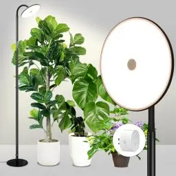 Produktbild: chiphy Pflanzenlampe Leselampe, Leselicht Stehlampe 193cm 40W 3500LM 30000Lux mit intelligenter Steckdose Ganzmetall Schwarz