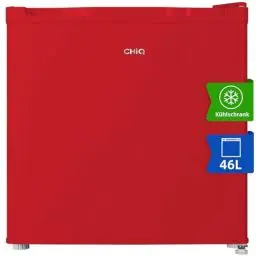 Produktbild: CHIQ Mini Bar Kühlschrank 46 L, Mini Kühlschrank, 49,6 x 47,4 x 44,7 cm (HxBxT), 80 kWh/Jahr, Sehr Leise 35dB,Büro, Kühlschrank klein, Schlafzimmer