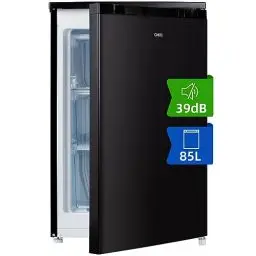 Produktbild: CHiQ Gefrierschränke CSD90D4D | 85 L Gefrierschrank | 4 Sterne Gefrierfach -24℃| Stummschalten| Einstellbarer Temperaturregler | Starke Gefrierleistung Schwarz