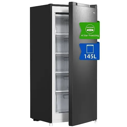 Produktbild: CHIQ Gefrierschrank FSD160D4E | Wechselbarer Türanschlag | Sehr Leise 41 DB (145L Manuelle Abtauung)| 12 Jahre Garantie auf den Kompressor*| 126 x 54 x 55 cm (HxBxT)