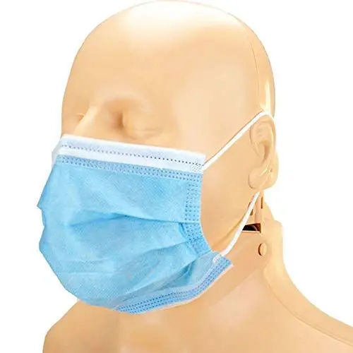 Produktbild: Chirurgische Maske, OP - Mundschutz Typ II, Vlies, 3-lagig, 50 Stück, 18253, Blau, Original INFIMEDIX