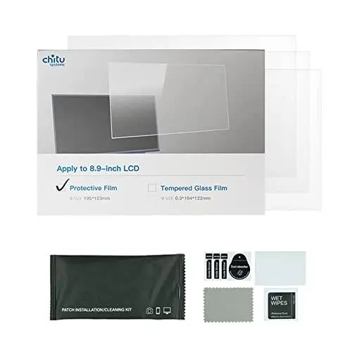 Produktbild: chitu systems Anycubic Photon Mono X/Elegoo Saturn 8.9'' LCD Display Schutzfolie für PJ089Y2V5 / TM089CFSP01 (Schutzfolie, 5) 5 Stück