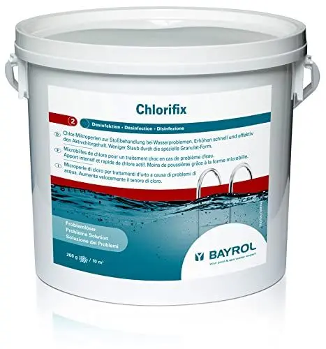 Produktbild: Chlorifix 5,0 kg Eimer von BAYROL - Chlor Mikro Kugeln - Chlorgranulat