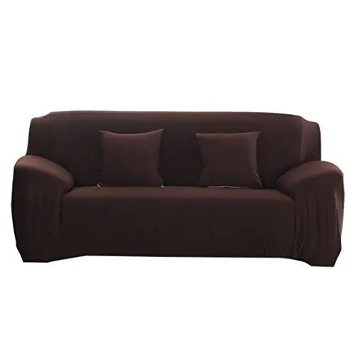 Produktbild: Chlove Sofabezug Elastische Sofa Abdeckung Sofa¨¹berwurf Sesselhusse Stretchhusse (3 Sitzer, 190-230cm, Kaffeebraun)