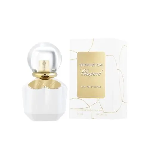 Produktbild: Chopard Sparkling Love 30 ml – Eau de Parfum für Frauen – Fruchtig-blumiger Duft – Extravagante Noten von Mandarine, Jasmin, Ylang-Ylang und Zedernholz – Parfum Damen – Weißer Glasflakon
