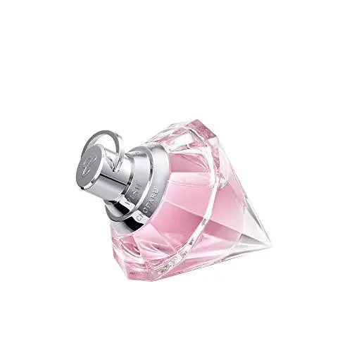 Produktbild: Chopard Pink Wish 75 ml – Eau de Toilette für Frauen – Blumig-fruchtiger Duft – Strahlende Noten von Mandarine, Neroli, Pfirsich, Amber und Sandelholz – Parfum Damen – Transparenter Glasflakon