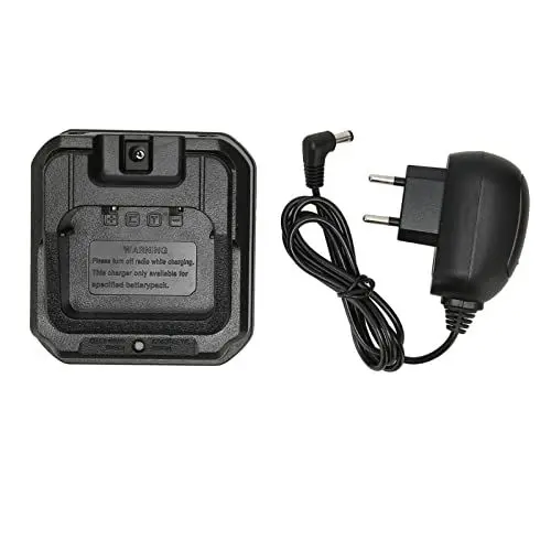 Produktbild: CHR 9700 Radio-Ladegerät, Radio-Akku-Ladestation mit Netzteil-Adapter für BF 9700 BF A58 UV 5S UV 9R UV 9R Plus BF R760 GT 3WP (EU-Stecker)