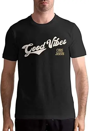 Produktbild: Chris Janson T Shirt Men's Cotton Short Sleeve T Shirt Fashion Round Neck Tees T-Shirts & Hemden(Medium)