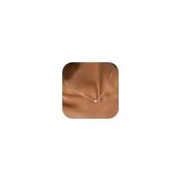 Produktbild: Chriscoco Perlenkette Damen Silber Perlen Halskette Damen 14K Vergoldete Perlen Kette Perlen Choker Kette Silberkette Goldkette Halskette mit Süßwasserperlen Perlen Modeschmuck Geschenke