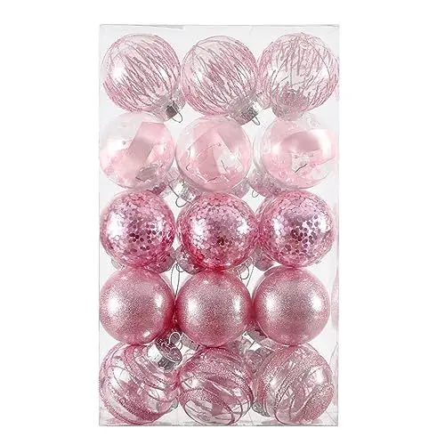 Produktbild: Christbaumanhänger Weihnachtskugel Bruchsicher Gemalt Weihnachtsbaumdekoration Set Weihnachtsbaumschmuck Weihnachtsbaumkugeln