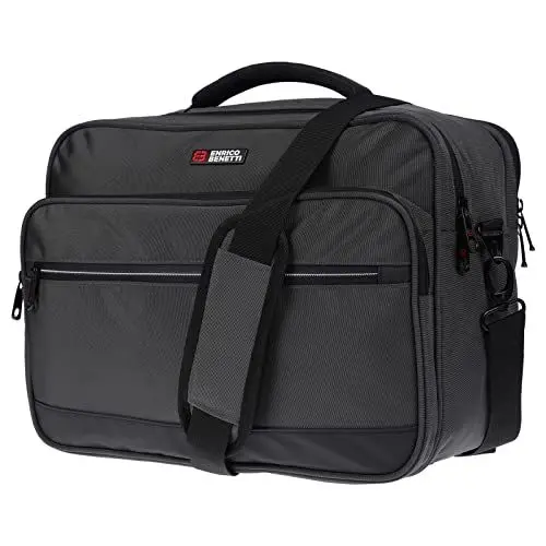 Produktbild: Christian Wippermann XXL Herren Umhängetasche Flugbegleiter Tasche Messenger Arbeitstasche 17 Zoll Laptoptasche Grau