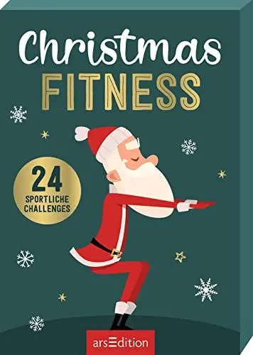 Produktbild: Christmas Fitness: 24 sportliche Challenges | Adventskalender-Kartenbox mit motivierenden Kärtchen