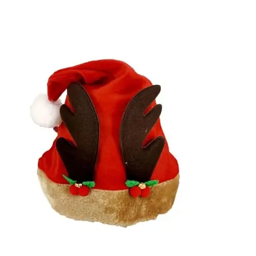 Produktbild: Christmas Hat Meine Bestellungen Anzeigen Plüsch Weihnachtsmützen Rentier Drucken Santa Mütze Für Erwachsene Und Kinder Weihnachtsparty Weiche Wichtelmütze b One Size