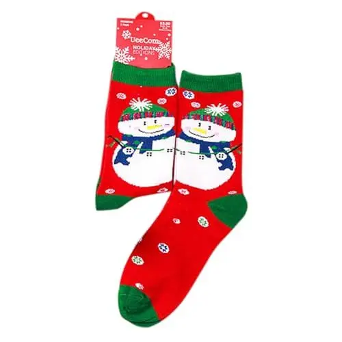 Produktbild: Christmas Socks Family Set Sneaker Socken Kinder Warme Weihnachtsmode, winddichter Druck, mittlere Röhrensocken, lange -Baumwolle Socks Herren 4146 Weihnachten Strumpfhosen Damen (Sky Blue, One Size)