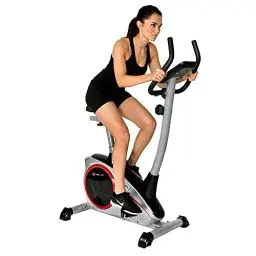 Produktbild: Christopeit Sport Fahrrad-Heimtrainer AL 1 Silber - 8-Stufig, bis 150kg Gewicht, 9kg Magnet-Bremssystem, LCD-Display
