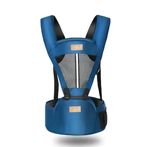 Produktbild: CHRONSTYLE Babytrage Bauchtrage für Neugeborene 6 in 1 Ergonomische Babytrage für alle Jahreszeiten Neugeborene Verstellbar und Atmungsaktiv, 0-36 Monate,2-36 Monate (blau, Einheitsgröße)